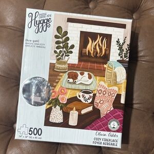 Hygge Cozy Fireplace 500-Piece Puzzle